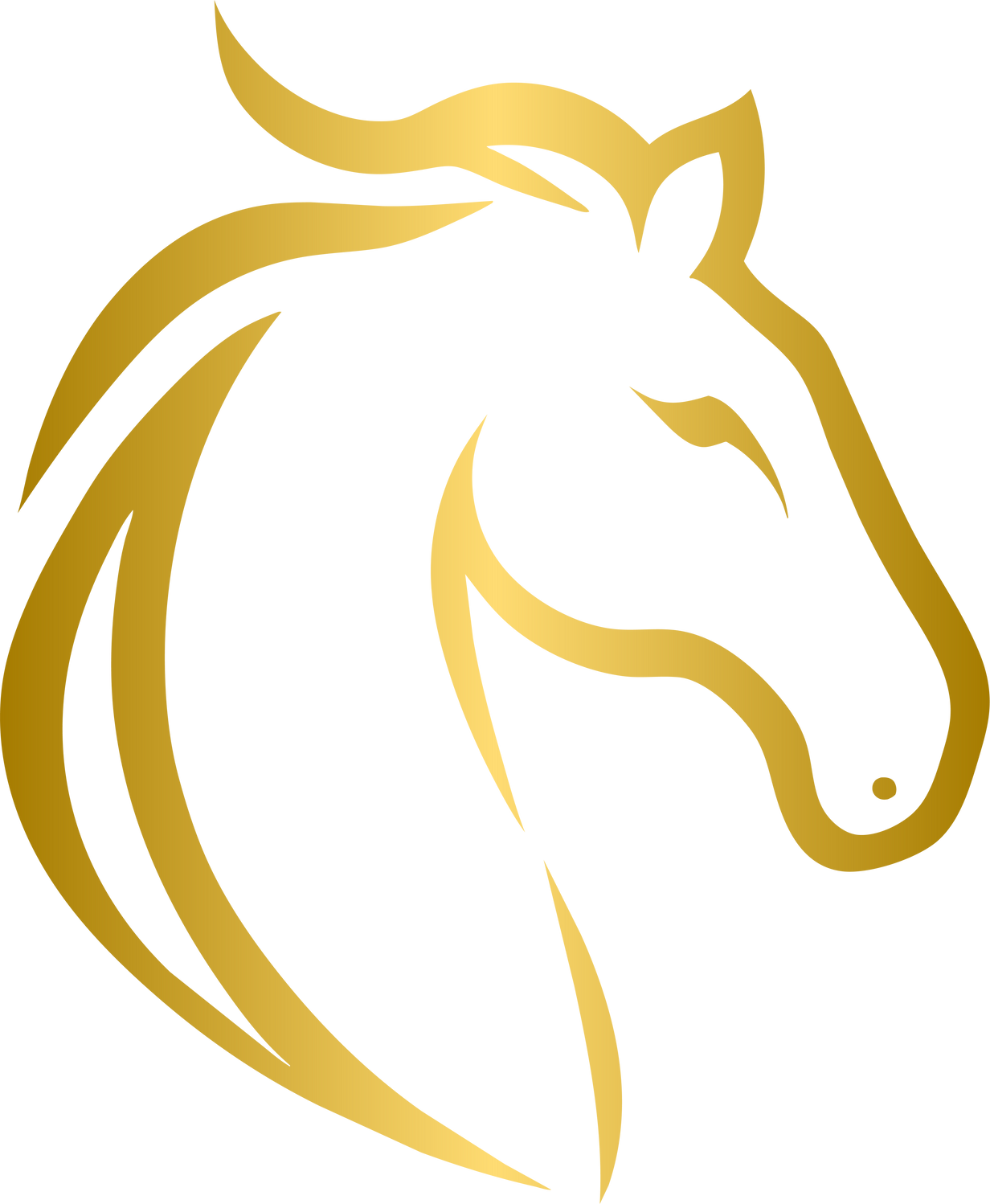 Golden horse